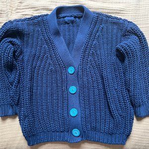 Babaa mini cotton navy cardigan